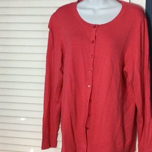 Coral cardigan NWT